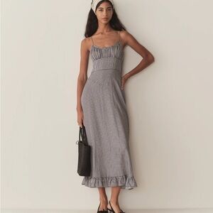 DÔEN Rosaria Gingham Midi Dress